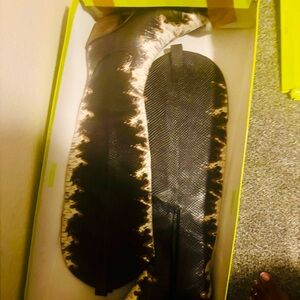 Gianni Bini Brown and Cream Heeled Boots